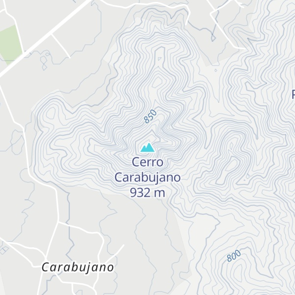 Map of Cerro Carabujano