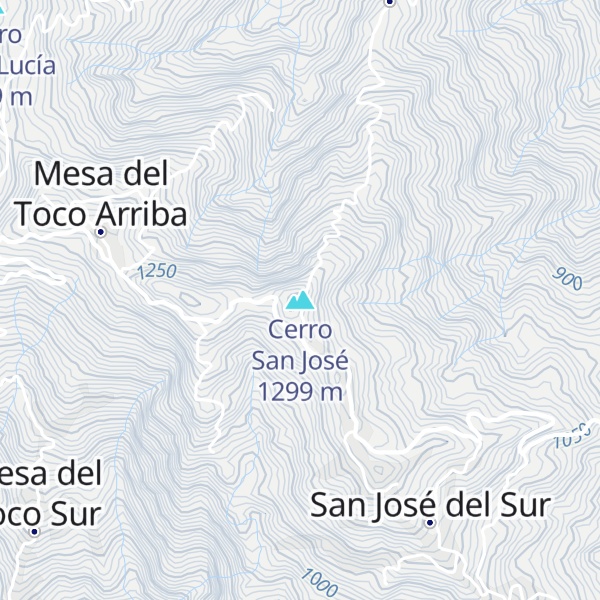 Map of Cerro San José
