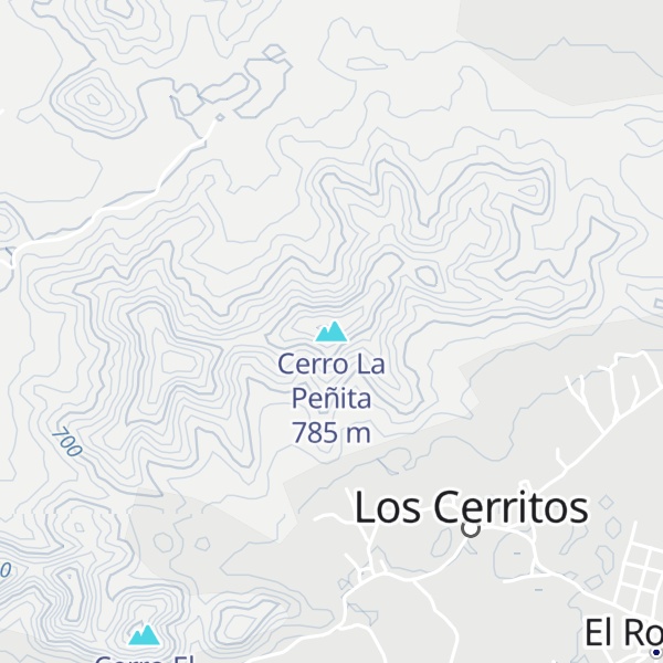 Map of Cerro La Peñita