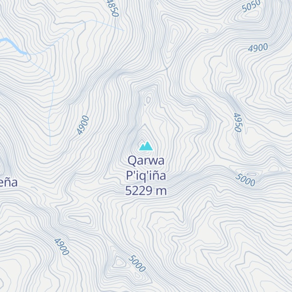 Map of Qarwa P'iq'iña