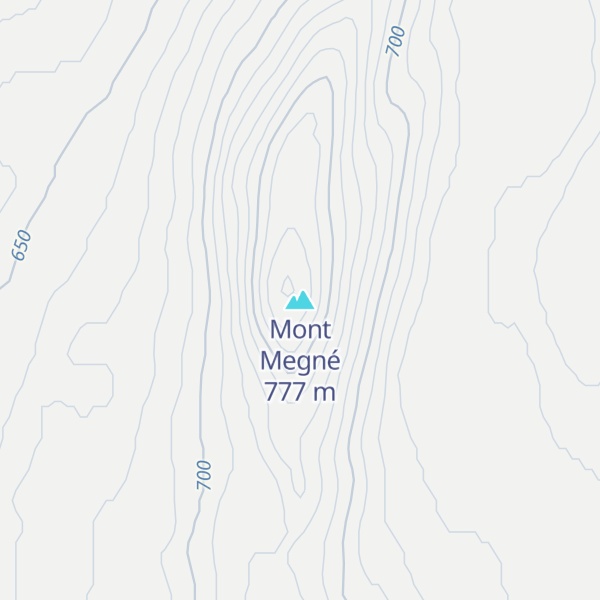 Map of Mont Megné
