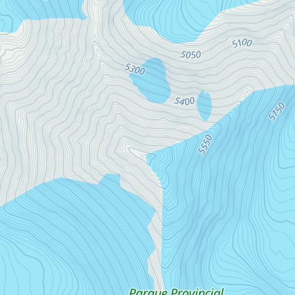 Map of Nevado Excelsior
