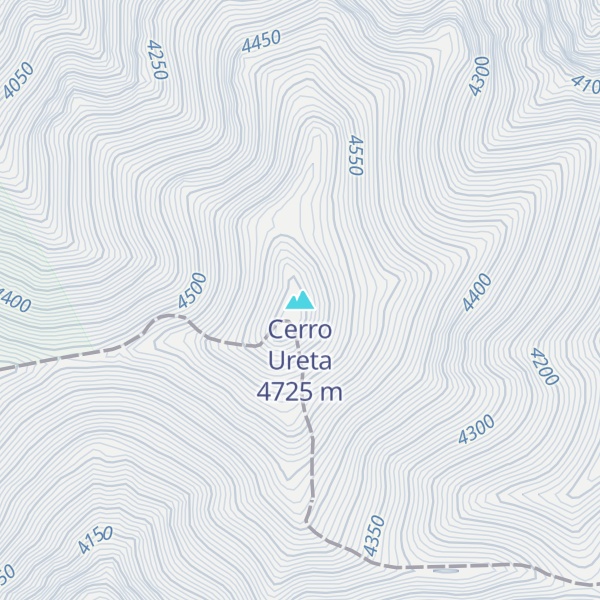 Map of Cerro Ureta