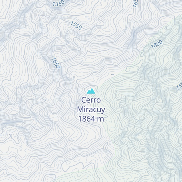 Map of Cerro Miracuy