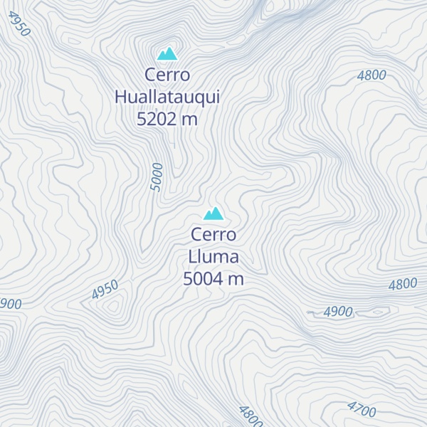 Map of Cerro Lluma