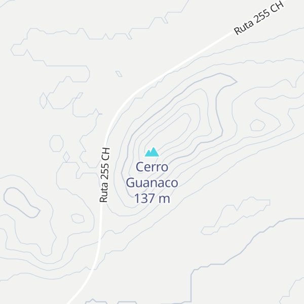 Map of Cerro Guanaco