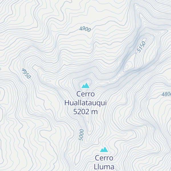 Map of Cerro Huallatauqui