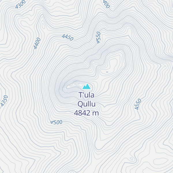 Map of T'ula Qullu