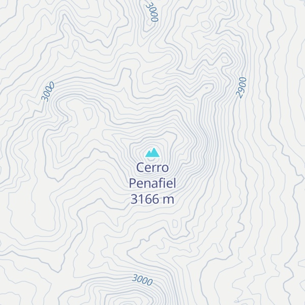 Map of Cerro Penafiel