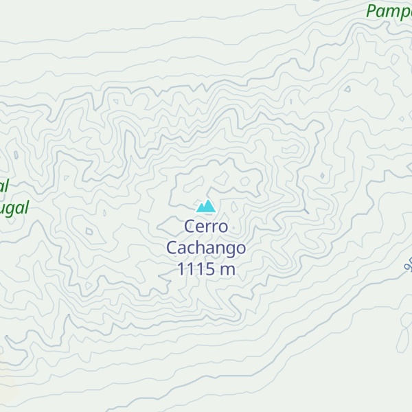 Map of Cerro Cachango