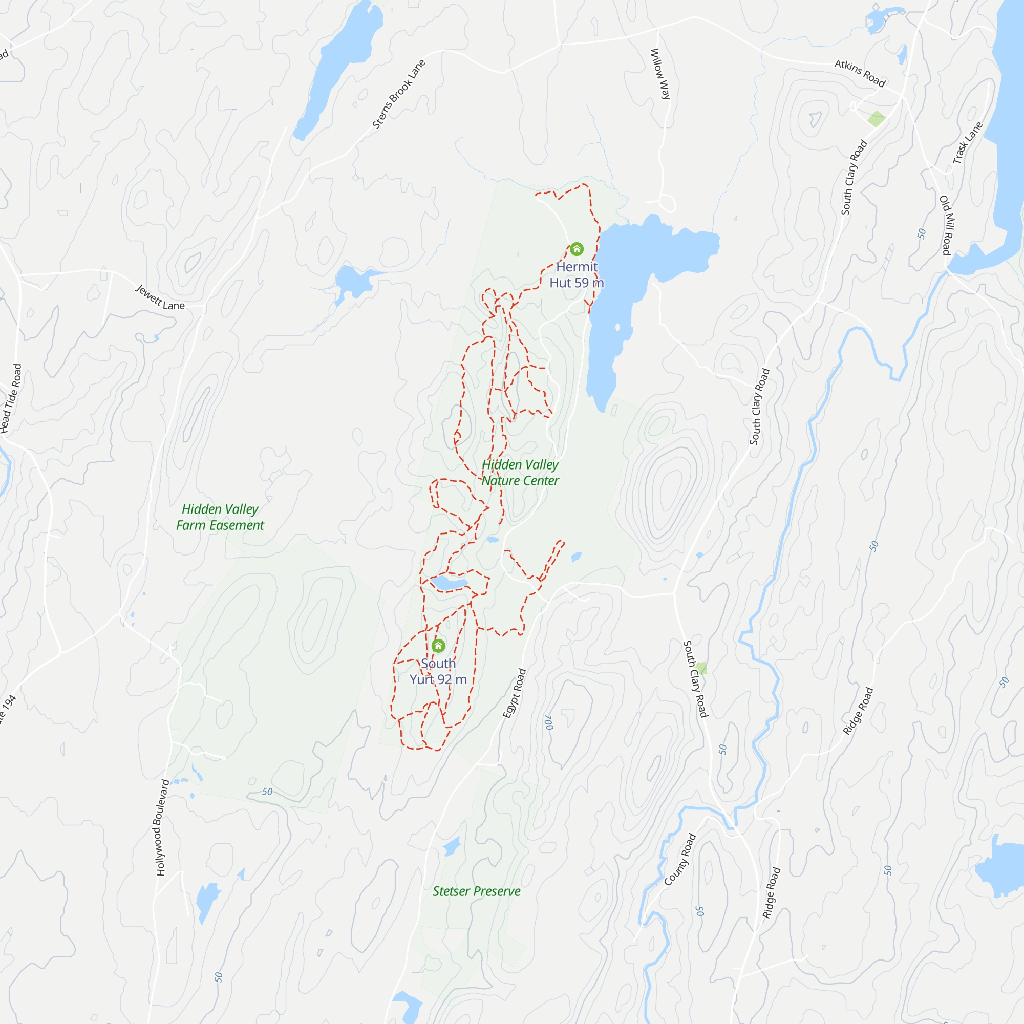 North Yurt map