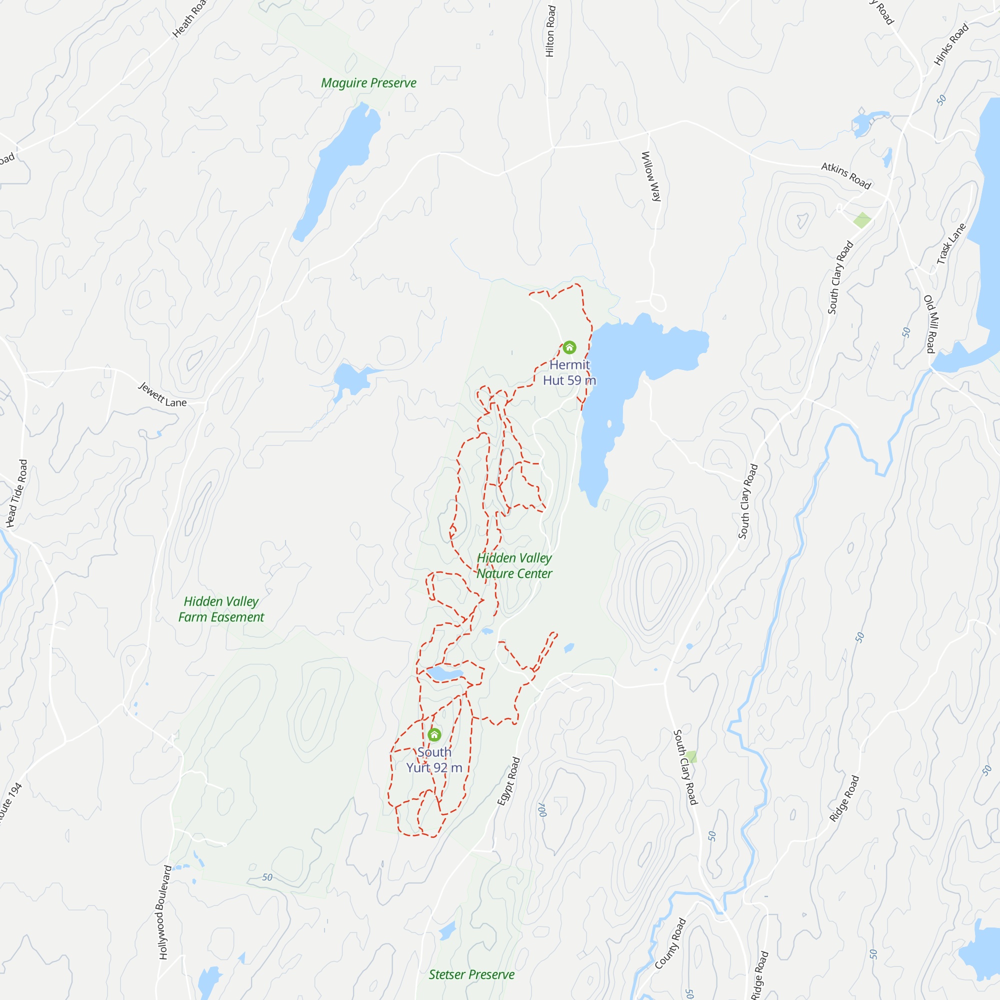 Two Dog Hut map