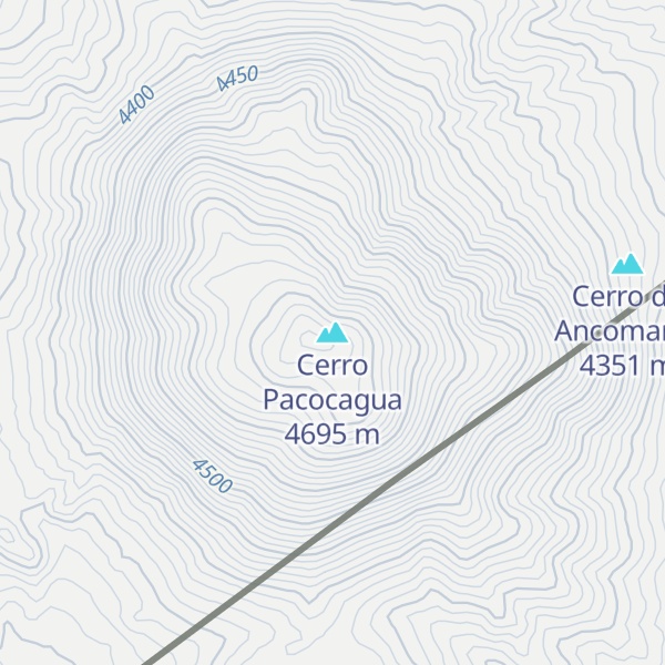 Map of Cerro Pacocagua