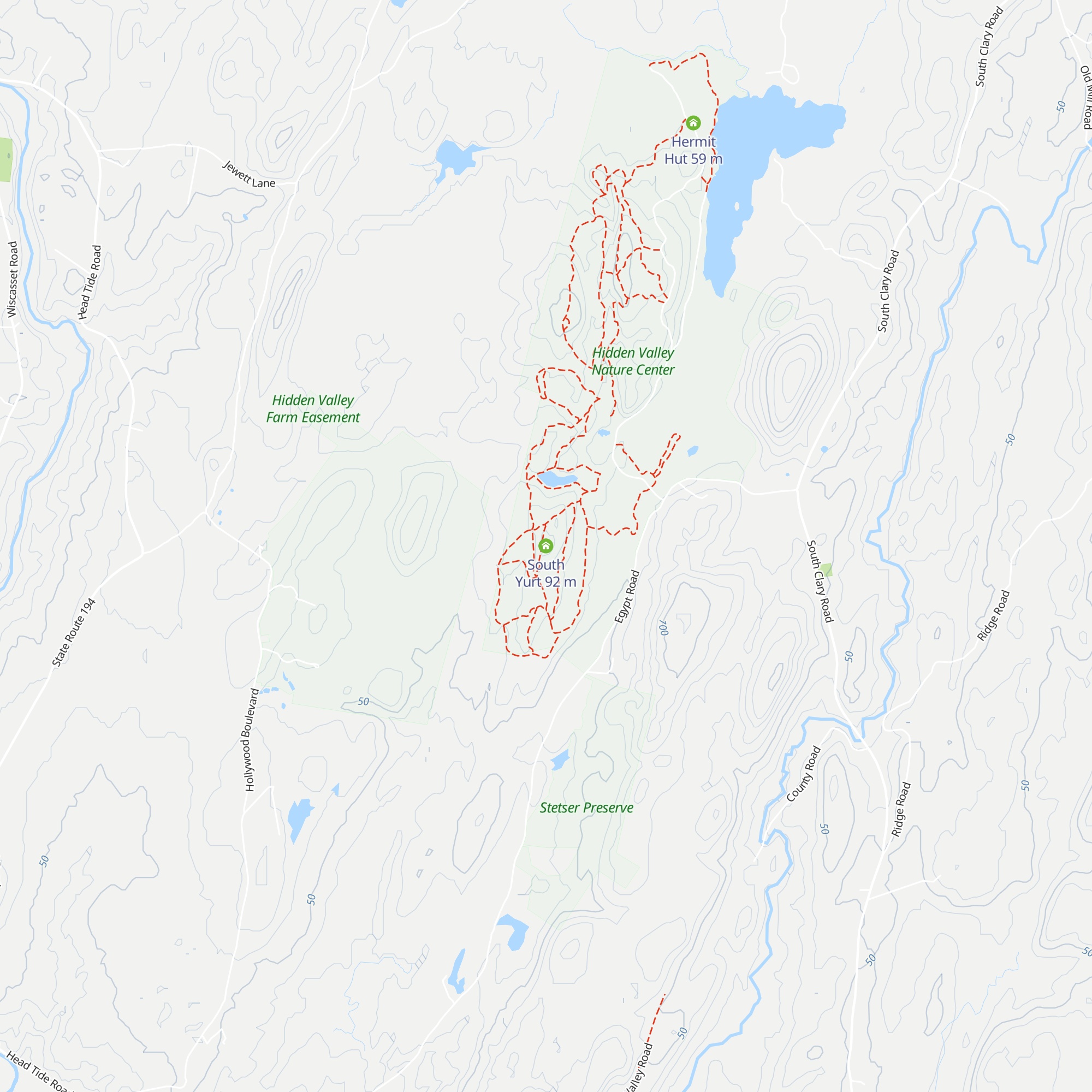 South Yurt map