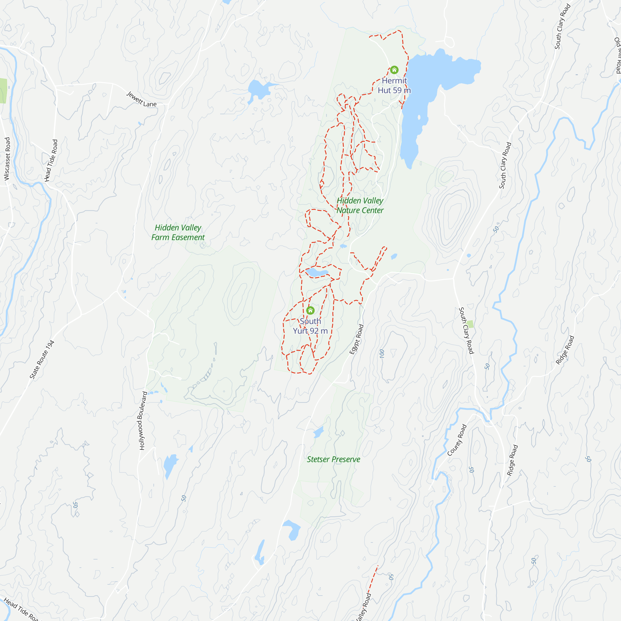 South Yurt map