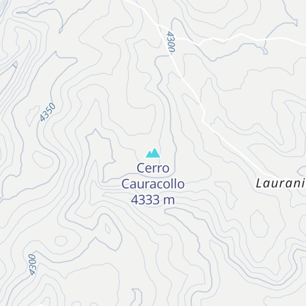 Map of Cerro Cauracollo