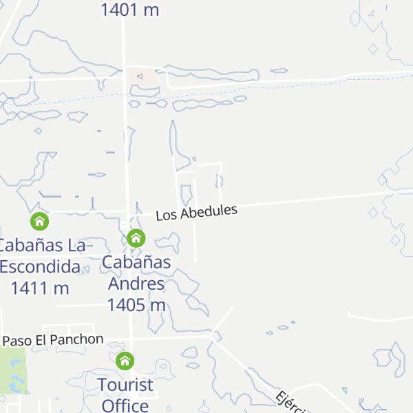 Map of Cabañas Terrazas del Bosque