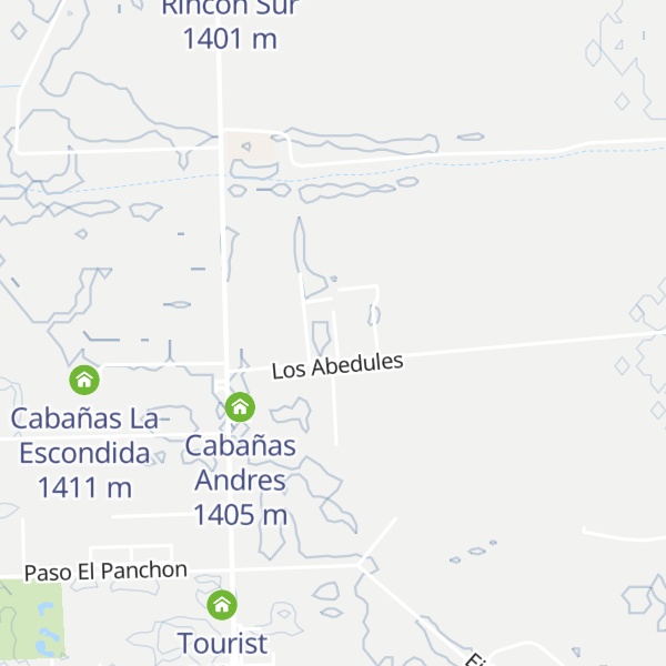 Map of Cabañas Suangel