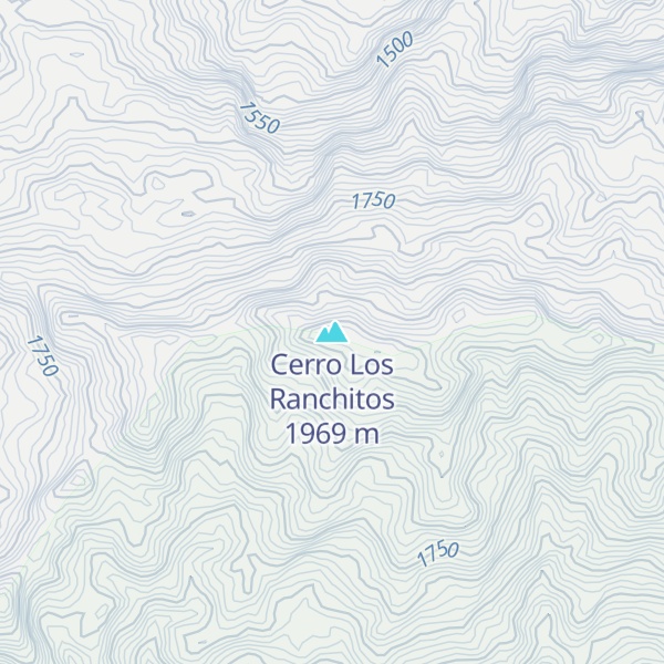 Map of Cerro Los Ranchitos