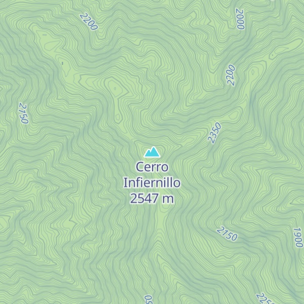 Map of Cerro Infiernillo
