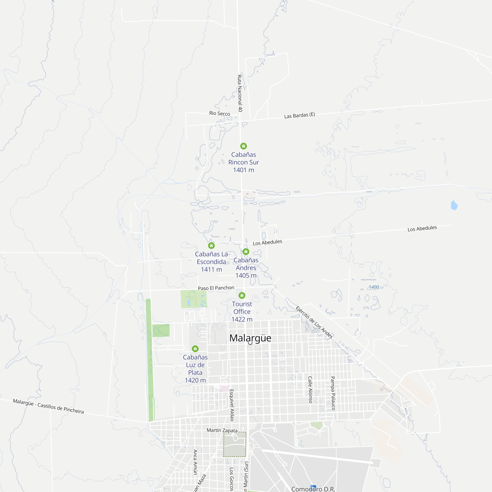 Cabañas Villa Del Sol map