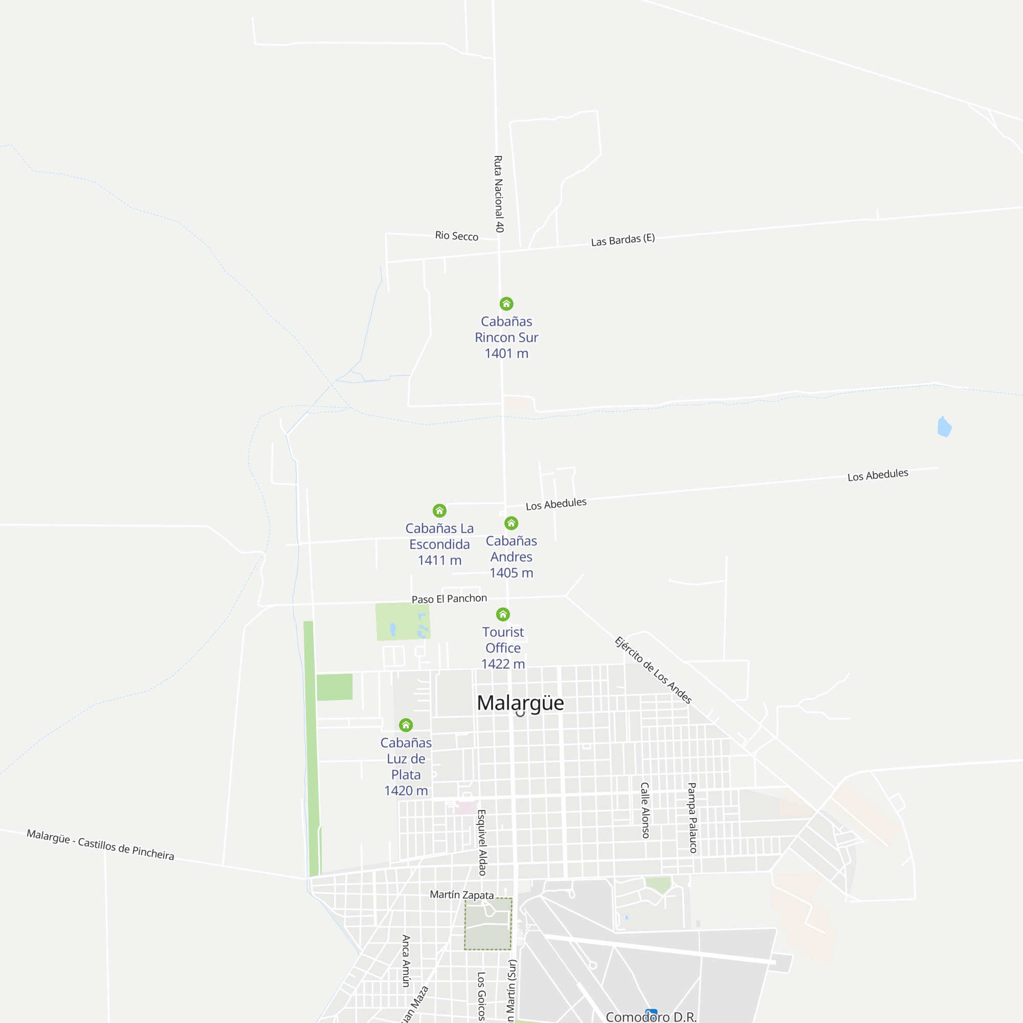 Cabañas Villa Del Sol map