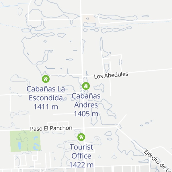 Map of Cabañas Andres