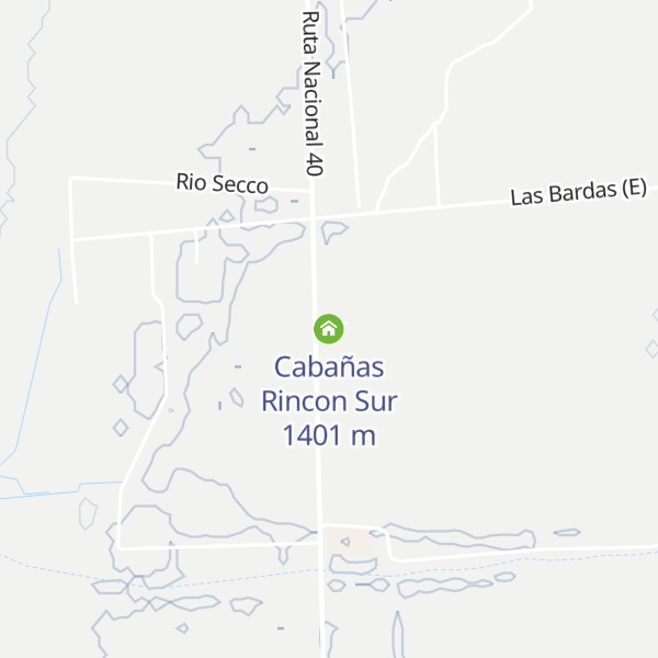 Map of Cabañas Rincon Sur