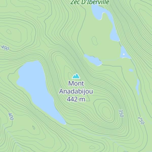 Map of Mont Anadabijou