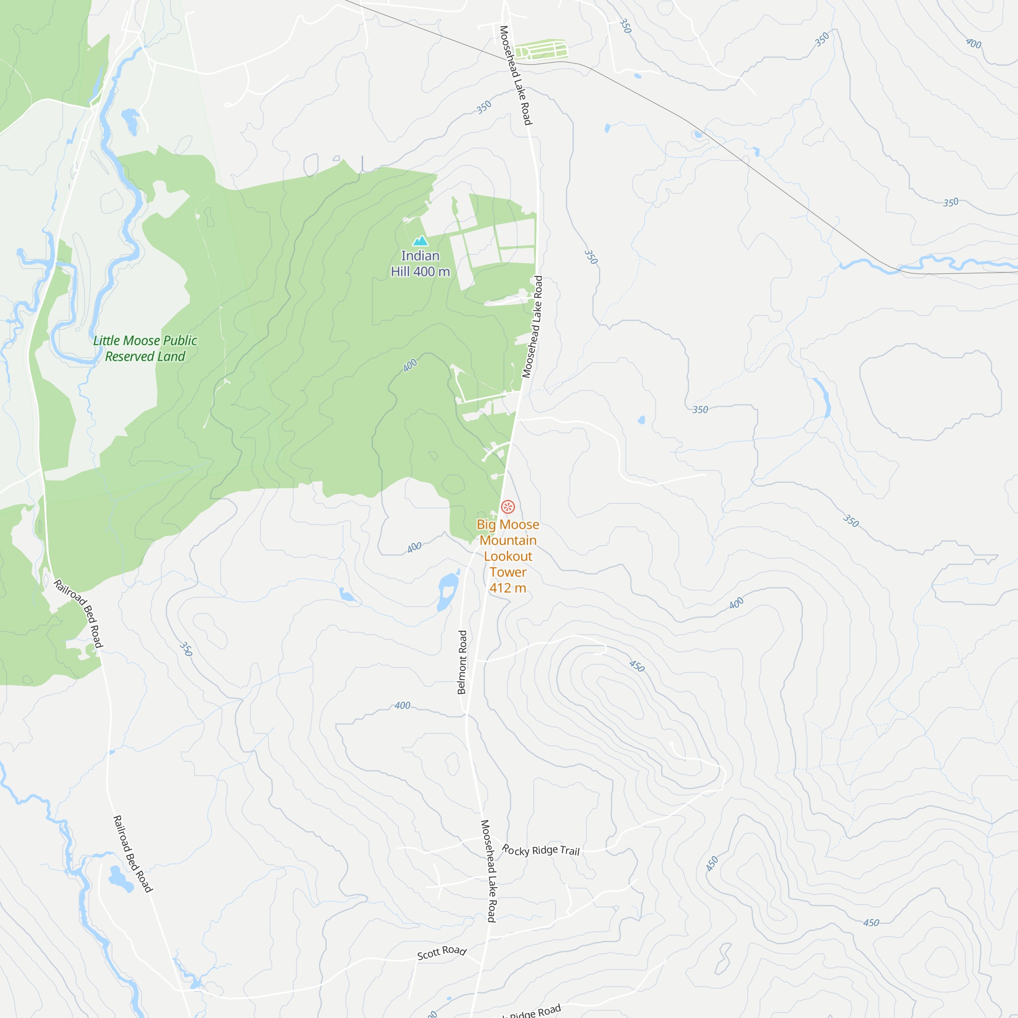 Moosehead Visitors' Center map