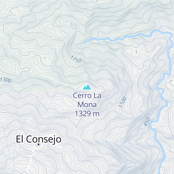 Map of Cerro La Mona