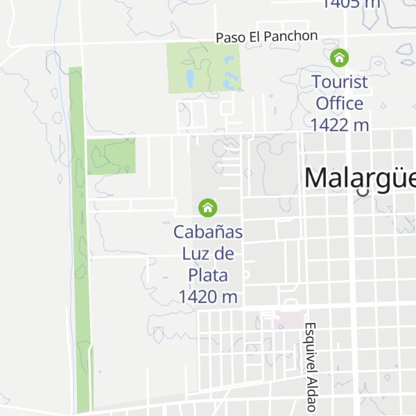Map of Cabañas Luz de Plata