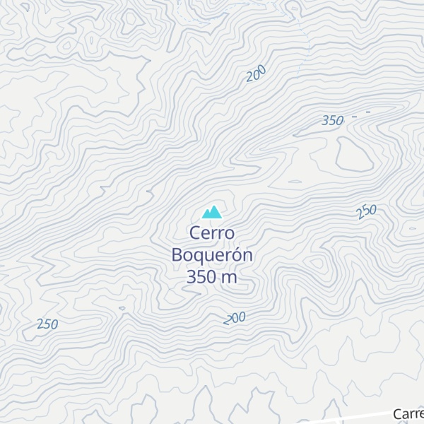 Map of Cerro Boquerón