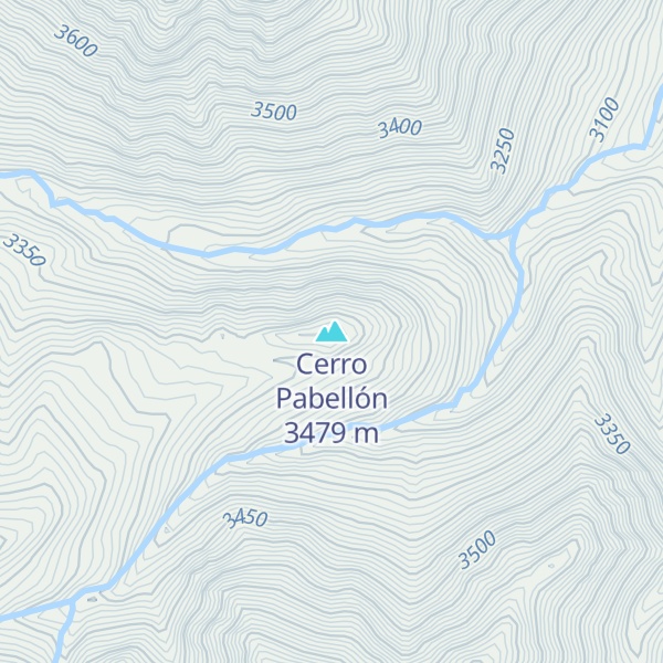 Map of Cerro Pabellón
