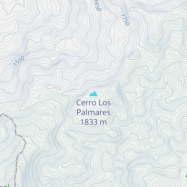 Map of Cerro Los Palmares