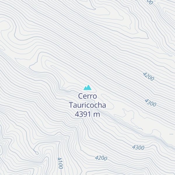 Map of Cerro Tauricocha