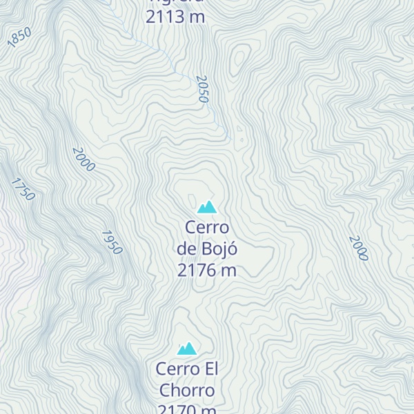 Map of Cerro de Bojó