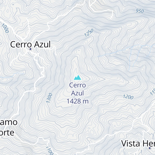 Map of Cerro Azul