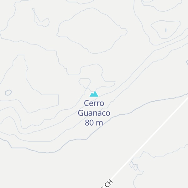 Map of Cerro Guanaco