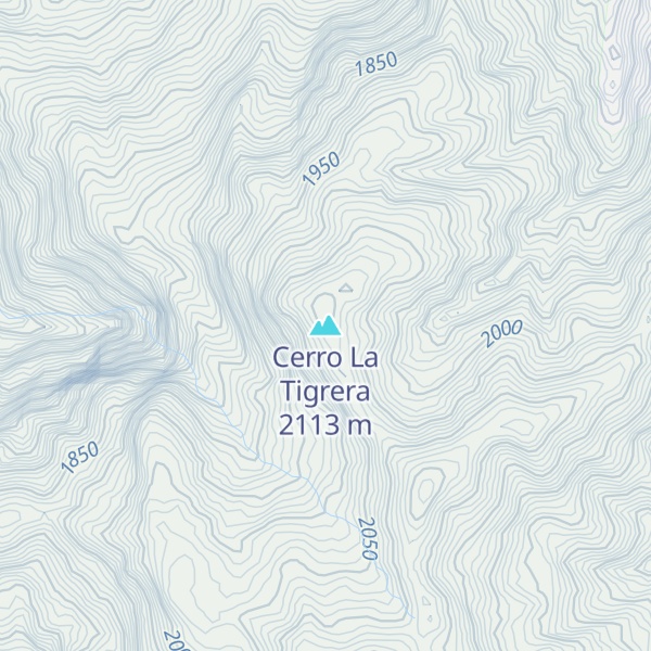 Map of Cerro La Tigrera