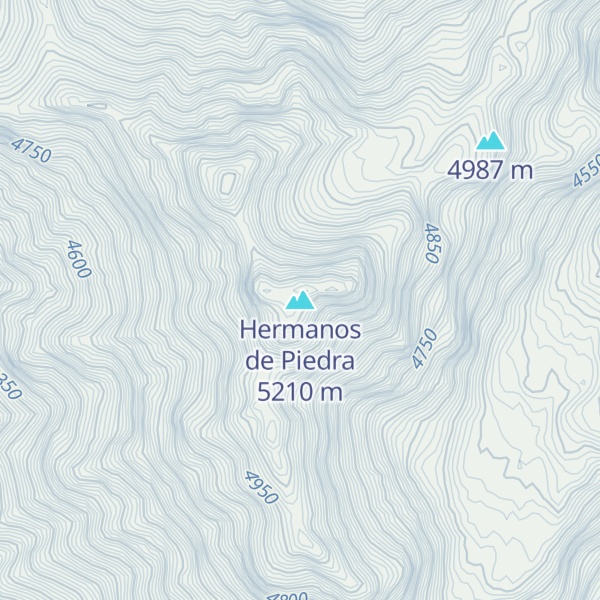 Map of Hermanos de Piedra