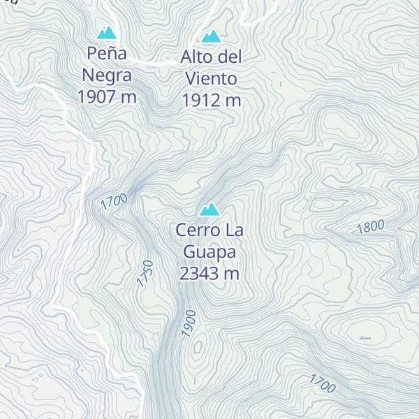 Map of Cerro La Guapa