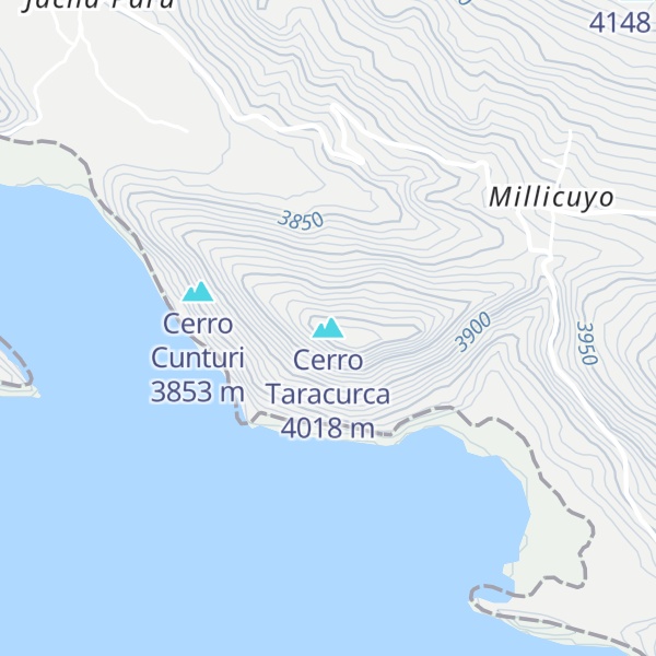 Map of Cerro Taracurca