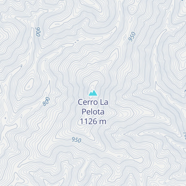 Map of Cerro La Pelota