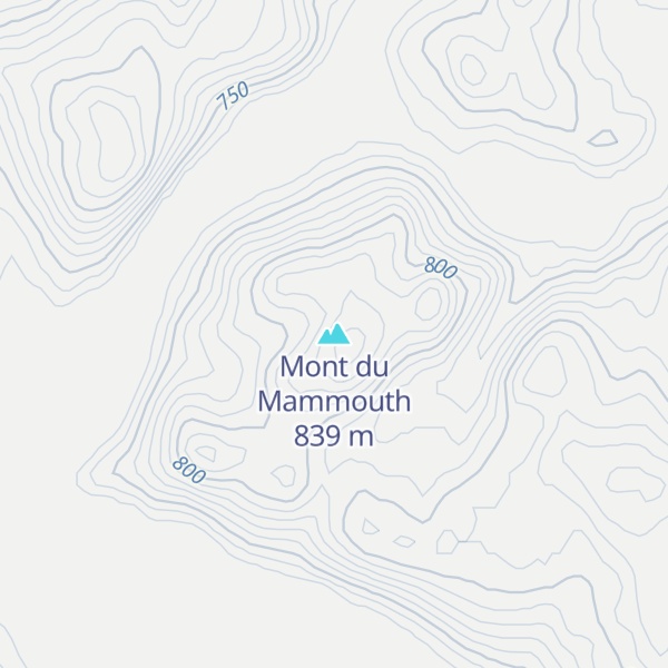 Map of Mont du Mammouth
