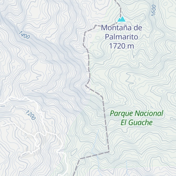 Map of Cerro La Mucutía