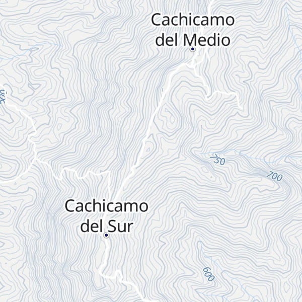 Map of Cerro Cachicamo Arriba