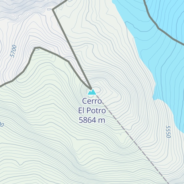 Map of Cerro El Potro