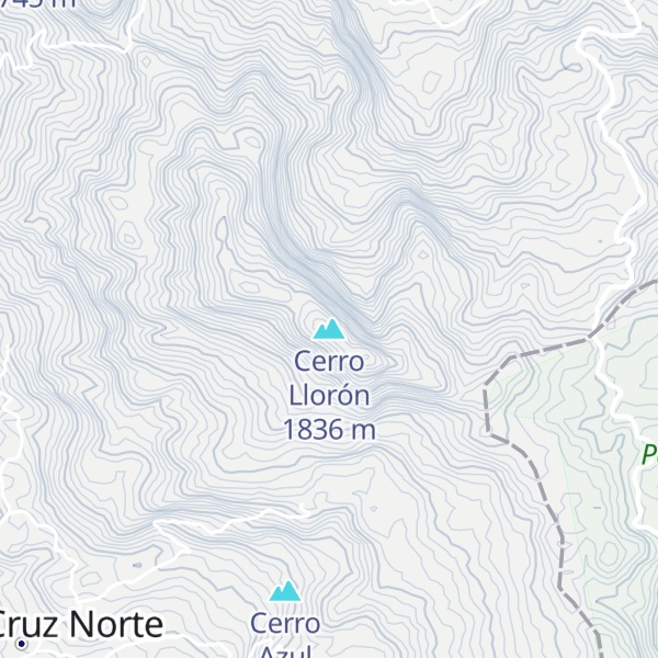 Map of Cerro Llorón