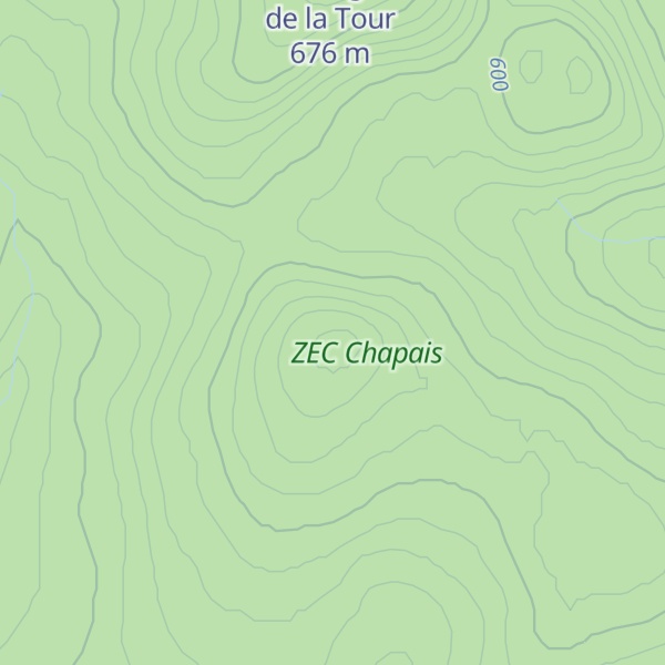 Map of Montagne des Cinq Milles